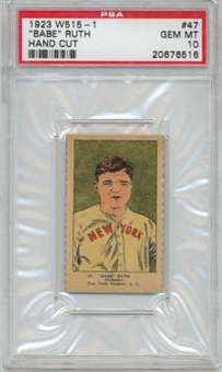 1923 W515-1 #47 Babe Ruth PSA GEM MINT 10 - 1 of 1